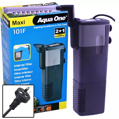 $29.61 • Buy Aqua One Maxi 101F Internal Fish Tank Aquarium Water Power Filter + Spray Bar