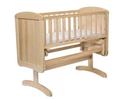 Mothercare Deluxe Gliding Crib - Matress & Accessories - Collection Only • £60
