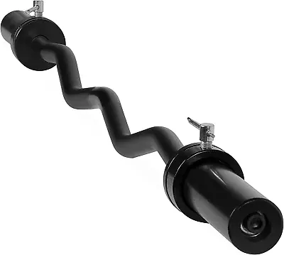 Olympic EZ Curl Bar Black (2-Inch) (New Version) • $52.99