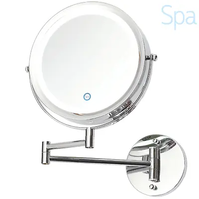 LED Bathroom Mirror Illuminated - Shaving Vanity Magnifying 1x & 3x 17 LEDs • £22.95