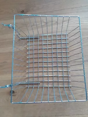 £9.99 • Buy Basket HD GRID WALL MESH Metal DISPLAY STORAGE SHELVING W38cm L30.5cm D12cm