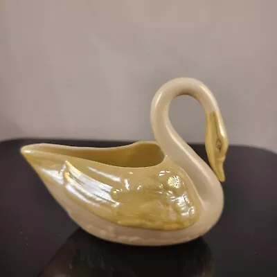 Vintage Belleck Ireland Lusterware Porcelain Swan Creamer • $20
