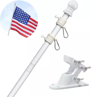 House Flag Poles With Tangle Free Spinning Grommets Porch Flag Pole Kit Bracket • $23.30