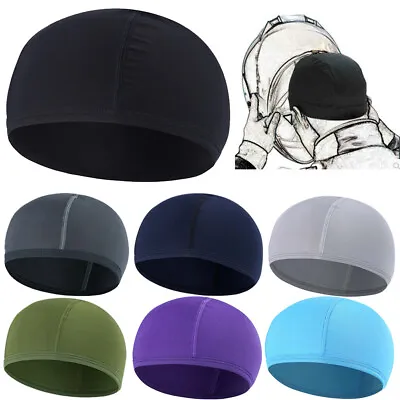 Cooling Beanie Moisture Wicking Motorcycle Helmet Liner Skull Hat For Men Women • $5.99