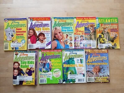 $27 • Buy Lot Of 9   Disney Adventures Magazine   2001   Partial Year   Vintage NICE