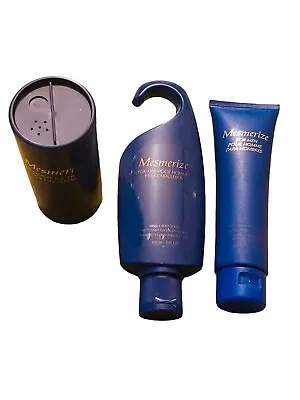 New Mens Avon Mesmerize Talc Powder After Shave Conditioner Hair & Body Wash NOS • $25.50