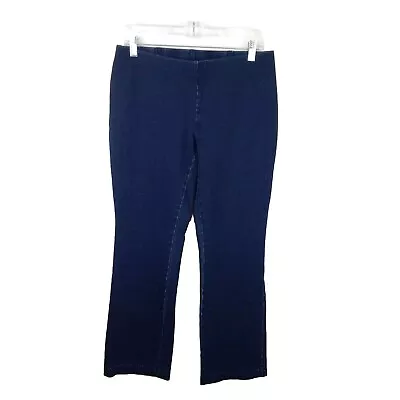 J. Jill Pure Jill Indigo Knit Pull On Pants Size PS Blue Slim Leg Stretch Casual • $28