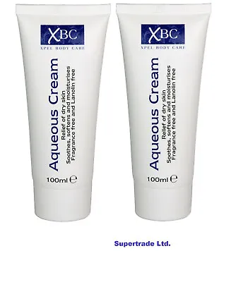 £5.10 • Buy XBC Aqueous Cream Relief Of Dry Skin Soothes Softens Moisturises Cream 100ml X 2