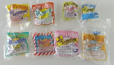 1993 McDonald's Mickey And Friends Epcot Adventure Happy Meal Toys Set Of 8 • $3.95