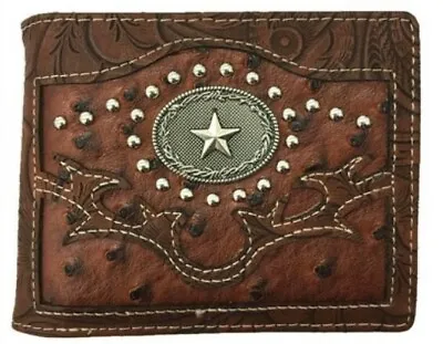 Lone Star Mens Wallet Texas Western Bifold W070-13 Brown • $9.99