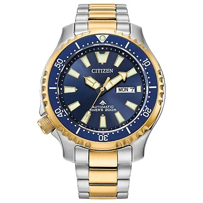 Citizen Promaster Dive Automatic Men's Two-Tone Watch 44MM NY0154-51L • $229.99