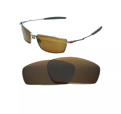 New Polarized Bronze Replacement Lens For Oakley Square Whisker Sunglasses • £22.99