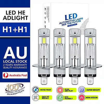 4×H1 LED Headlight Beam Bulbs Halogen 1:1 For Mazda 6 2004 GY Station Wagon • $67.69