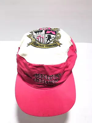 Vintage Circus Circus Hat Las Vegas Casino Clown Painters Cap 80s Pink Snapback • $24.95