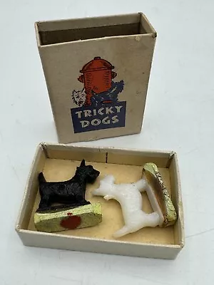 Vintage Tricky Dogs Novelty Magnetic Scottie Black White Dogs Game In Orig Box • $14.99