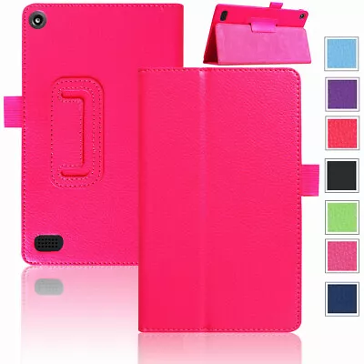 For Amazon Fire 7/HD 10/HD 8 Litchi Stria Thin Luxury Leather Smart Tablet Cover • $13.92