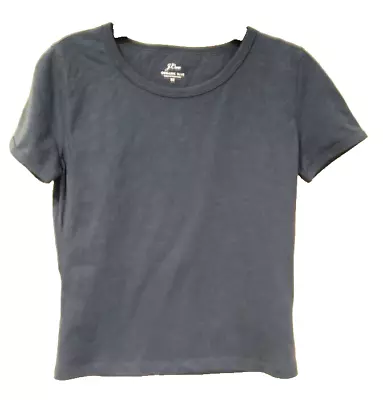 NWT J.Crew Blue Organic Slub Top Women's Size XXS / 00 • $10.54