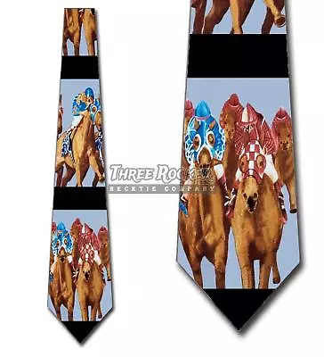 Horse Ties Equestrian Tie Men's Horse Racing Neck Ties Racing Tie • $18.75