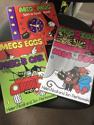 MEG & MOG BOOK BUNDLE X 5 Vintage • £7.50