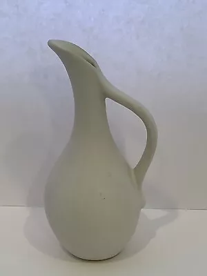 Vintage Van Briggle Pottery Matte White 7  Ewer Pitcher Vase Colorado Springs • $39.91