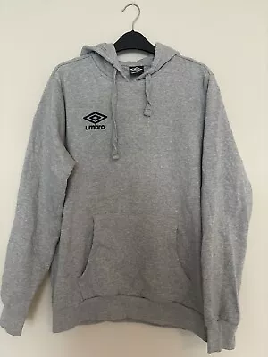 Men's Umbro Diamond Pullover Hoodie In Grey Size Large • £7.50