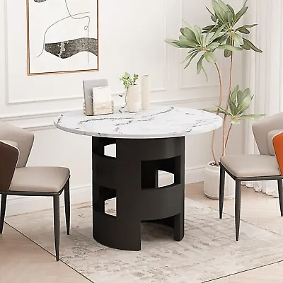 Modern Round Dining Table For Dining Room Kitchen Living Room • $328.71