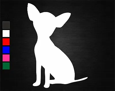 £1.99 • Buy Chihuahua Dog Silhouette Vinyl Decal Sticker Bedroom/car/wall/door/laptop/tablet