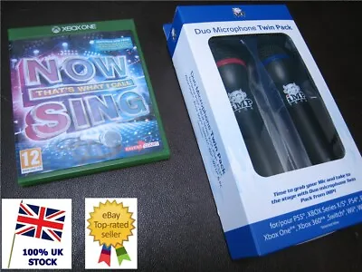 XBOX ONE Now THAT'S WHAT I CALL SING +2 NEW USB Microphones Mics KARAOKE SINGING • £35.95