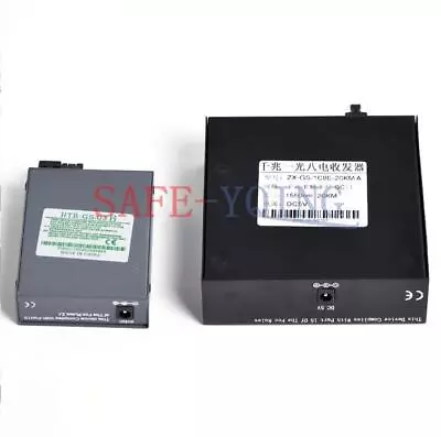 Gigabit Fiber Optic Media Converter 1 CH*SC 8 CH*RJ45 Converter Transceiver • $54.06
