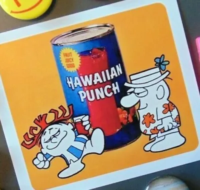 Hawaiian Punch Fridge Magnet Gift Mascot Advertising New Home Apartment Man Cave • $13.95