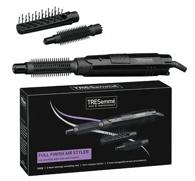 TRESemme 5265TU Full Finish Hot Air Styler Hair Brush With 3 Brush 300W - NEW • £20.99