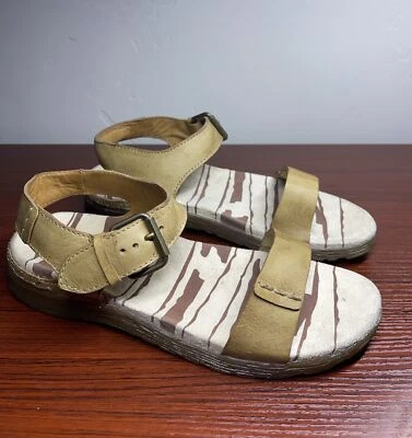Dr. Doc Martens Women’s Gladiator Sandals Buckle Brown Leather Size 6 AirCushion • £27.39