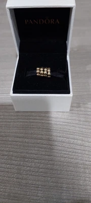 $199 • Buy Authentic PANDORA 14k Gold BUBBLE SPACER Charms