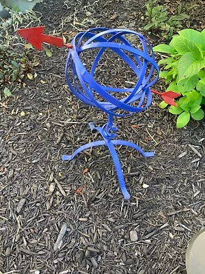 Vintage Metal Armillary Sphere Globe With Arrow • $39.99