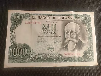 Spain 1000 Pesetas 1971 • £9.99