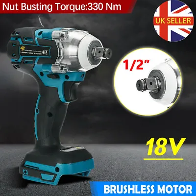 £26.99 • Buy Cordless Impact Wrench For Makita DTW285Z Brushless 1/2  18V Li-ion Driver Only