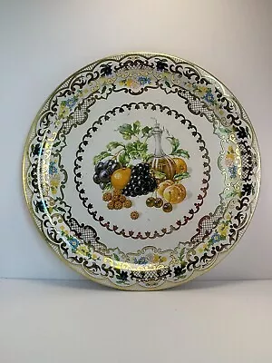 Daher Decorated Ware Tray Fruit And Wine Style #825 England Transfer Print • $14.99