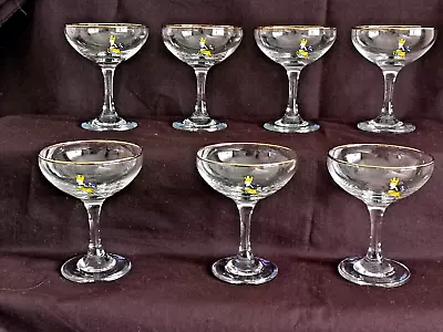 7 X Original 70s Babycham / Deer  Glasses --Lovely Condition • £39.99