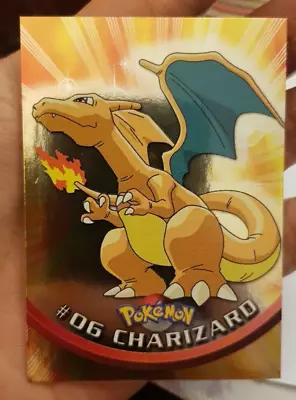 Pokemon Topps Series 1 1st  Printing Blue Label Charizard #06 Holo Foil • $38.99