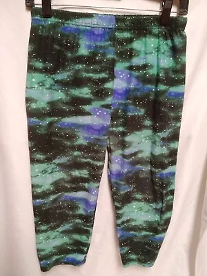 Womens Soft Stretch Legging Capri Black/blue/green Galaxy L/xl • $4.90