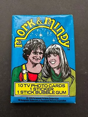 Vintage 1978 Topps MORK AND MINDY Sealed Wax Pack Trading Cards • $5.95
