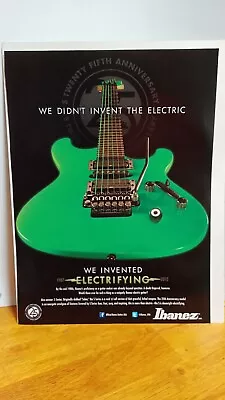 Ibanez S Series 25th Anniversary Guitarguitar Print Ad 11 X 8.5 • $7.95