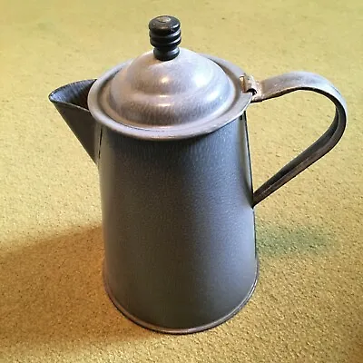 $59 • Buy Antique Teapot, Grey Graniteware In/out, Holds 2 Qts 9 1/2 Hx 6 Diameter