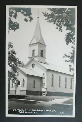 St. Paul's Lutheran Church Mayville WI Unposted RPPC Postcard  • $3.50