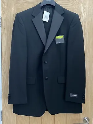 Marks & Spencer Evening Wear Black Suit Jacket Long Length Chest 40inc - New • £13.99