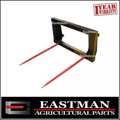 $965 • Buy Hay Bale Forks Euro Quick Hitch Conus 2 1100mm Tines - Tractor Loader - Silage