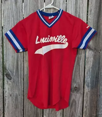 Vintage Wilson Louisville Cardinals Youth Jersey Made In USA Sz L • $1