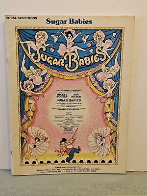 Sugar Babies Sheet Music Song Book Piano Vocal Selections 70s Broadway Musical • $19.95