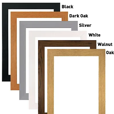 A3 A4 A5 Picture Frame Photo Frame Poster Frames Black White Oak Walnut Silver • £3.99