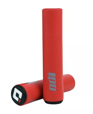 ODI MTB Bicycle Grip Silicone Foam Red Handlebar Grips Shock-Absorbing Soft • $10.50